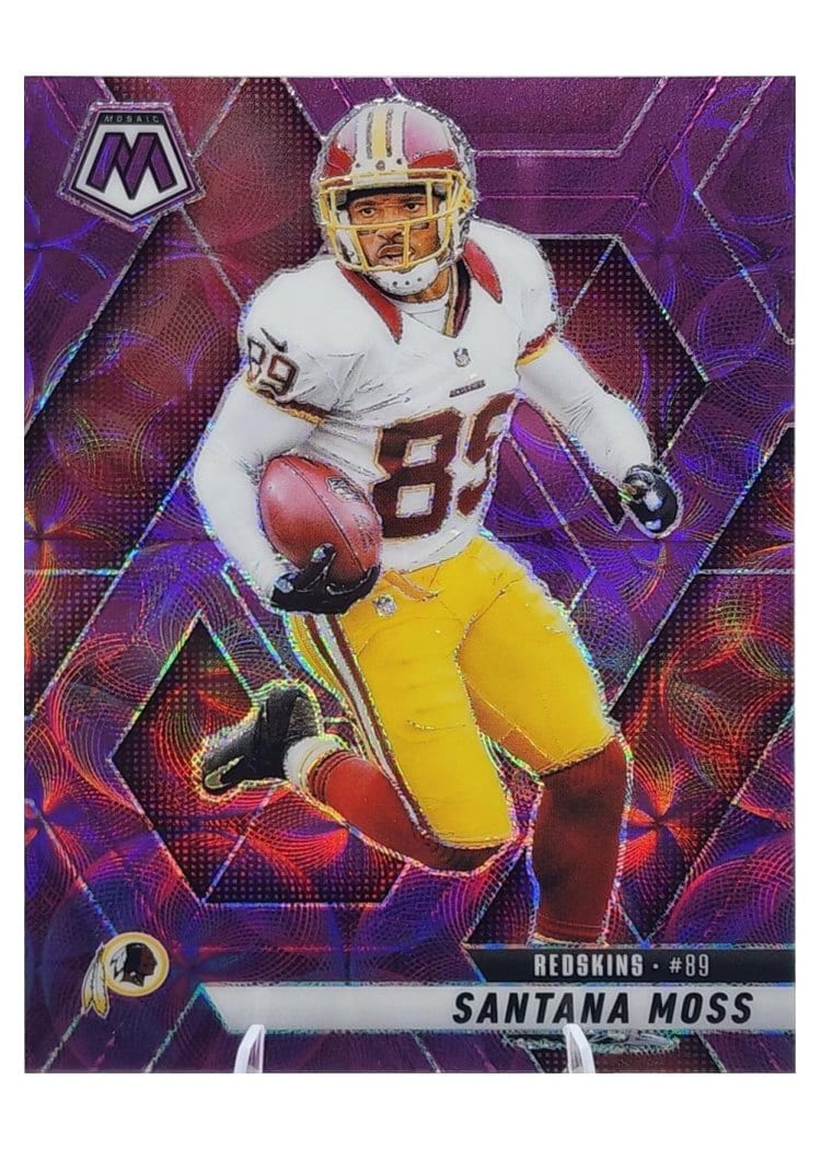 2025 Panini Mosaic Base Set Santana Moss Purple Scope #210 card