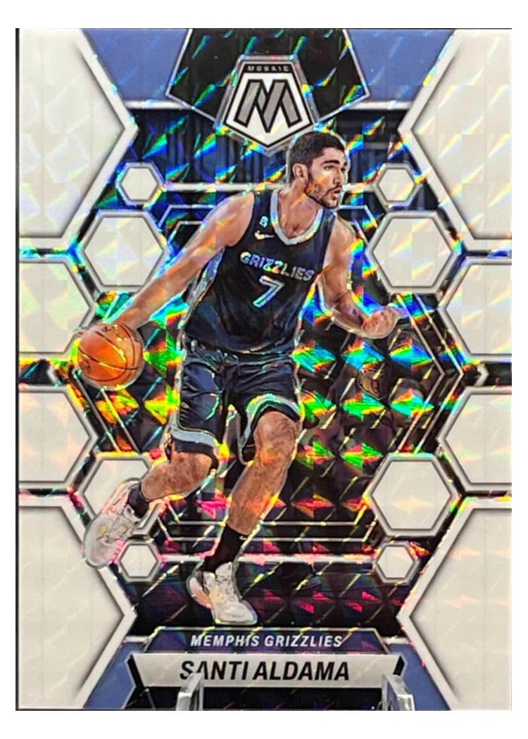 2022-23 Panini Mosaic Base Set Santi Aldama White #109 card