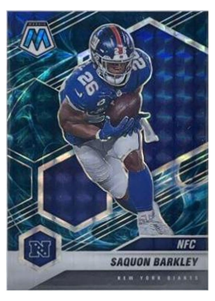 2021 Panini Mosaic Base Set Saquon Barkley Genesis #211 card