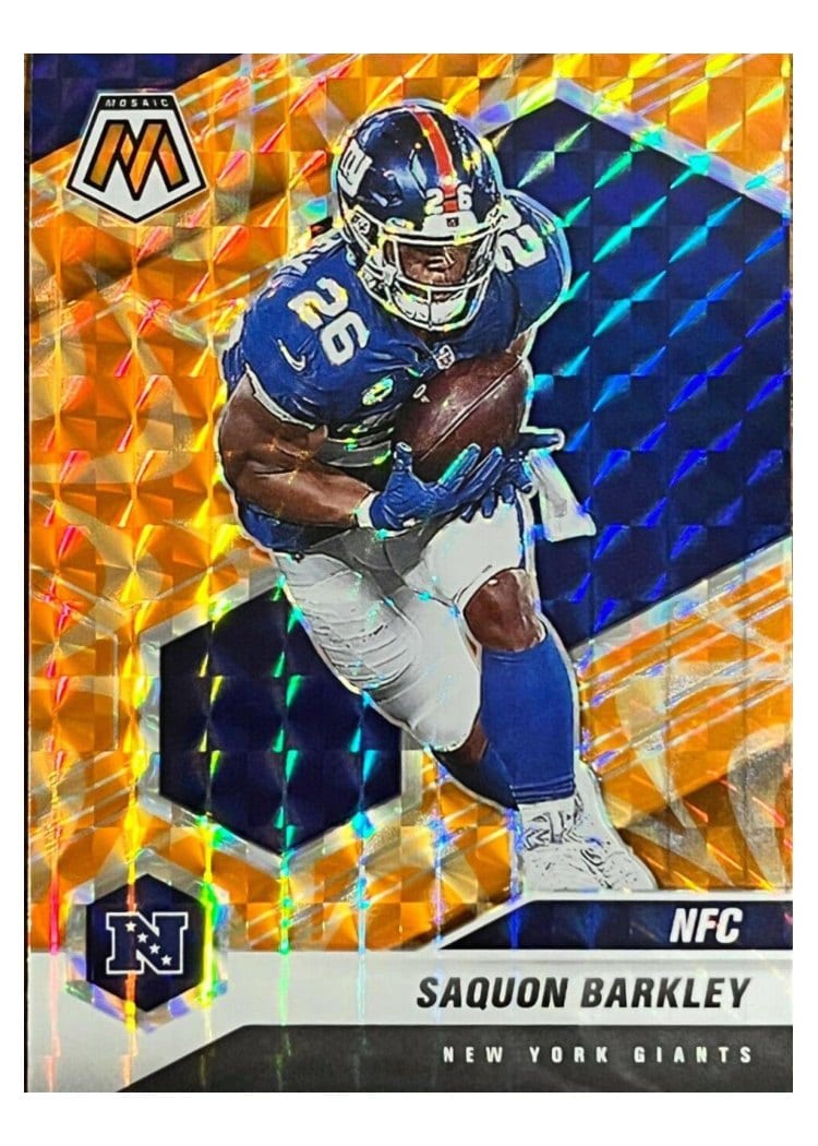 2021 Panini Mosaic Base Set Saquon Barkley #211 card