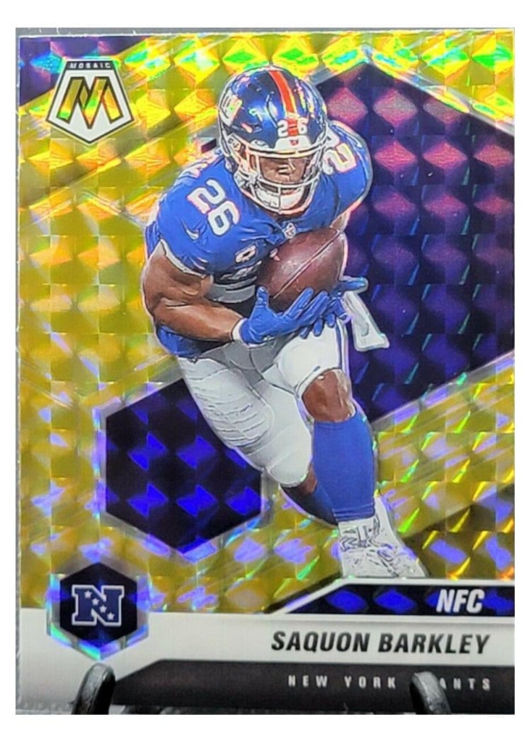 2021 Panini Mosaic Base Set Saquon Barkley #211 card