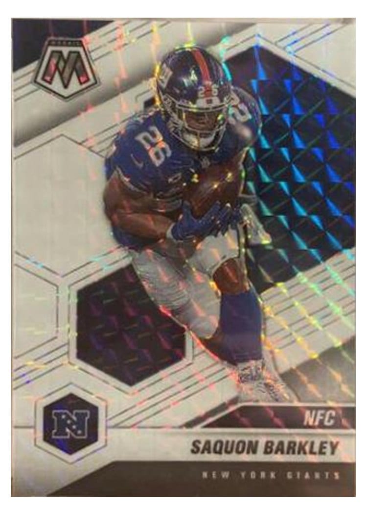 2021 Panini Mosaic Base Set Saquon Barkley #211 card