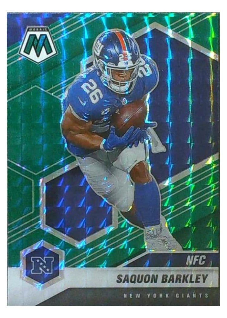 2021 Panini Mosaic Base Set Saquon Barkley #211 card