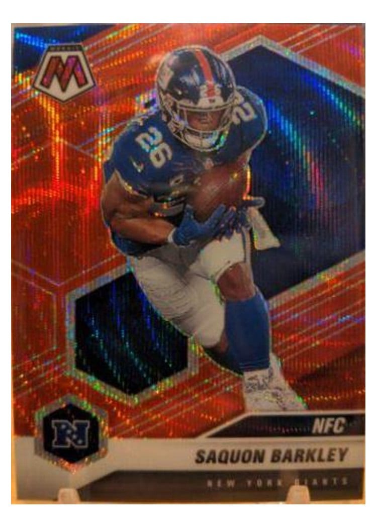 2021 Panini Mosaic Base Set Saquon Barkley #211 card