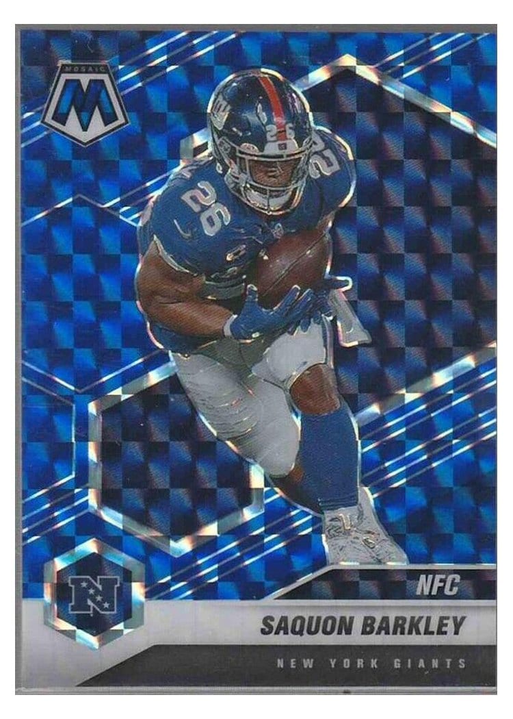 2021 Panini Mosaic Base Set Saquon Barkley #211 card
