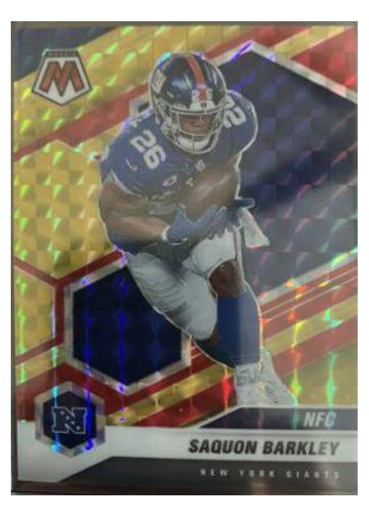 2021 Panini Mosaic Base Set Saquon Barkley #211 card