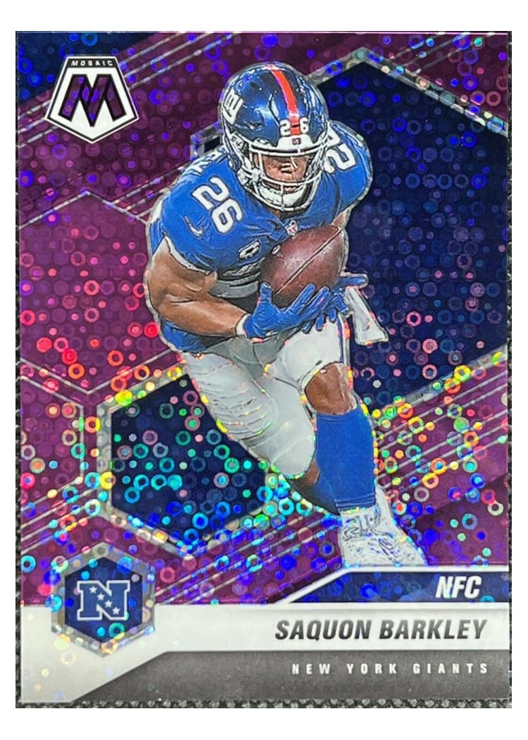 2021 Panini Mosaic Base Set Saquon Barkley #211 card