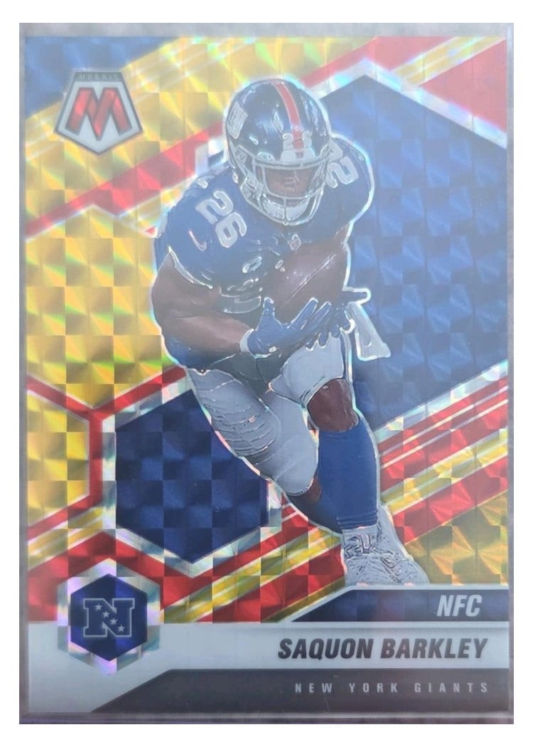 2021 Panini Mosaic Base Set Saquon Barkley #211 card