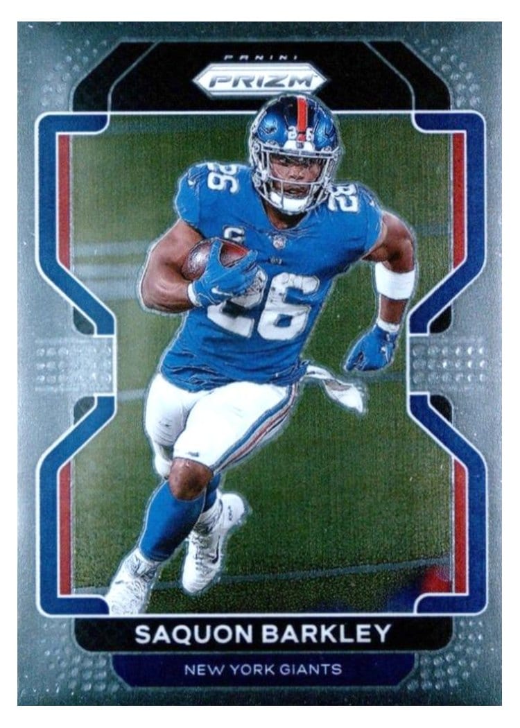 2021 Panini Prizm Base Set Saquon Barkley #232 card