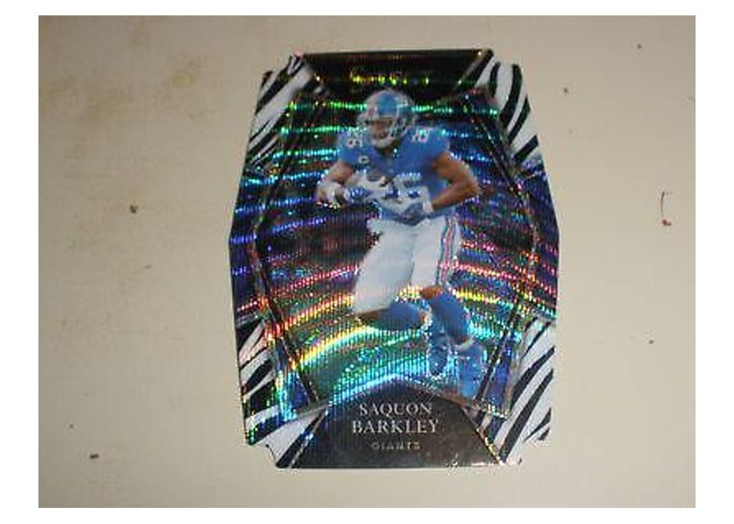 2021 Panini Select Base Set Saquon Barkley Zebra Die Cut #126 card