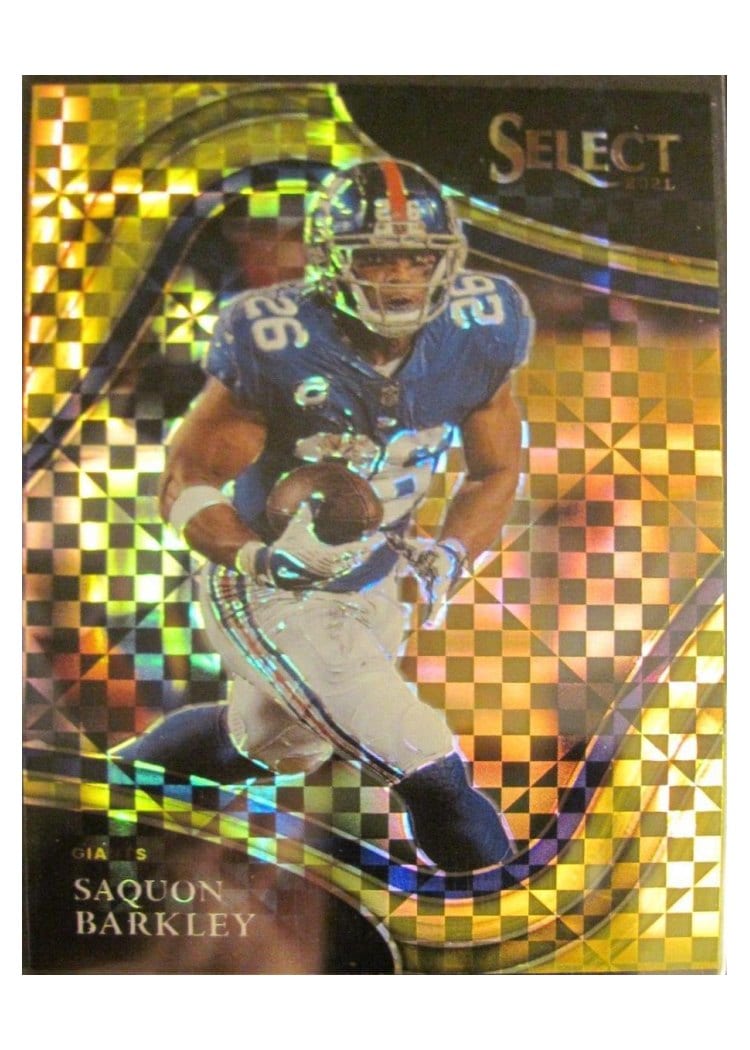 2021 Panini Select Base Set Saquon Barkley Gold #326 card