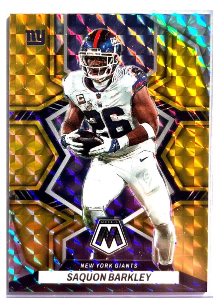 2022 Panini Mosaic Base Set Saquon Barkley #146 card