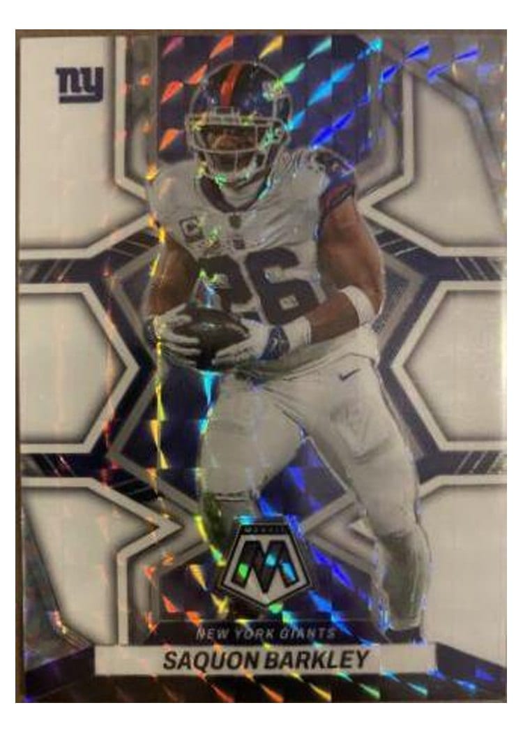 2022 Panini Mosaic Base Set Saquon Barkley #146 card