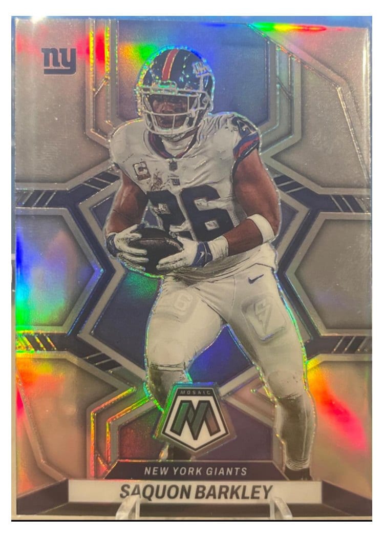 2022 Panini Mosaic Base Set Saquon Barkley #146 card