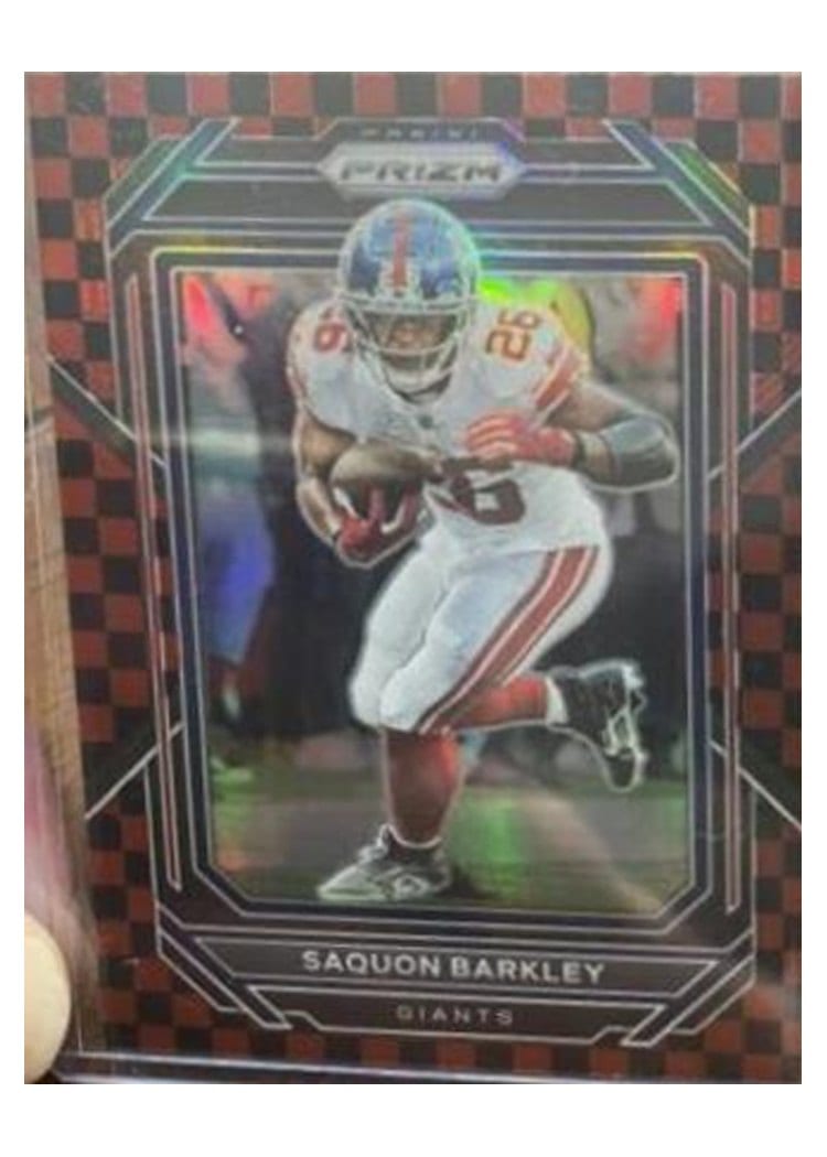 2022 Panini Prizm Base Set Saquon Barkley #218 card