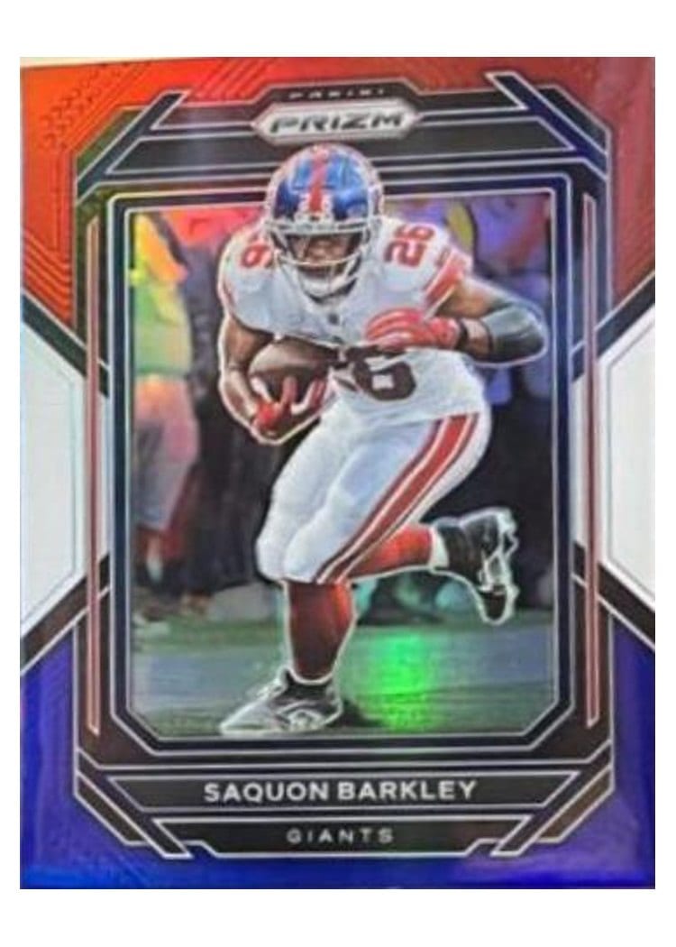 2022 Panini Prizm Base Set Saquon Barkley #218 card