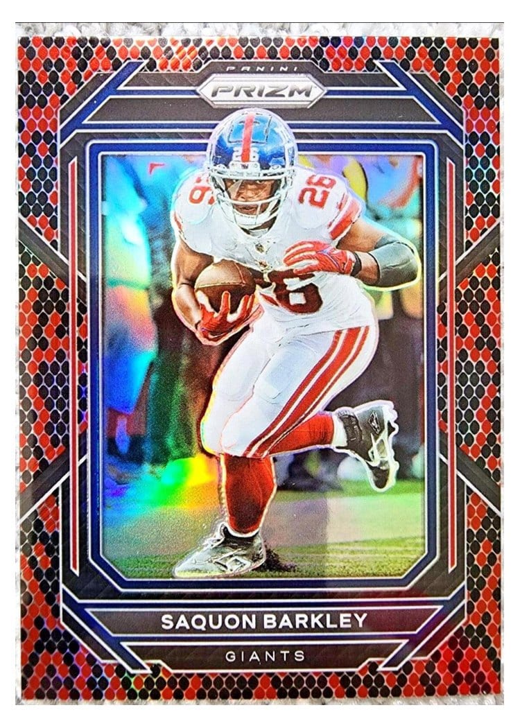 2022 Panini Prizm Base Set Saquon Barkley #218 card