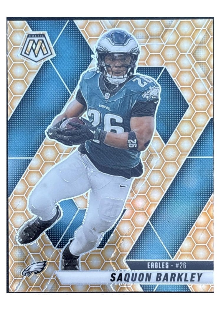 2025 Panini Mosaic Saquon Barkley #212 card