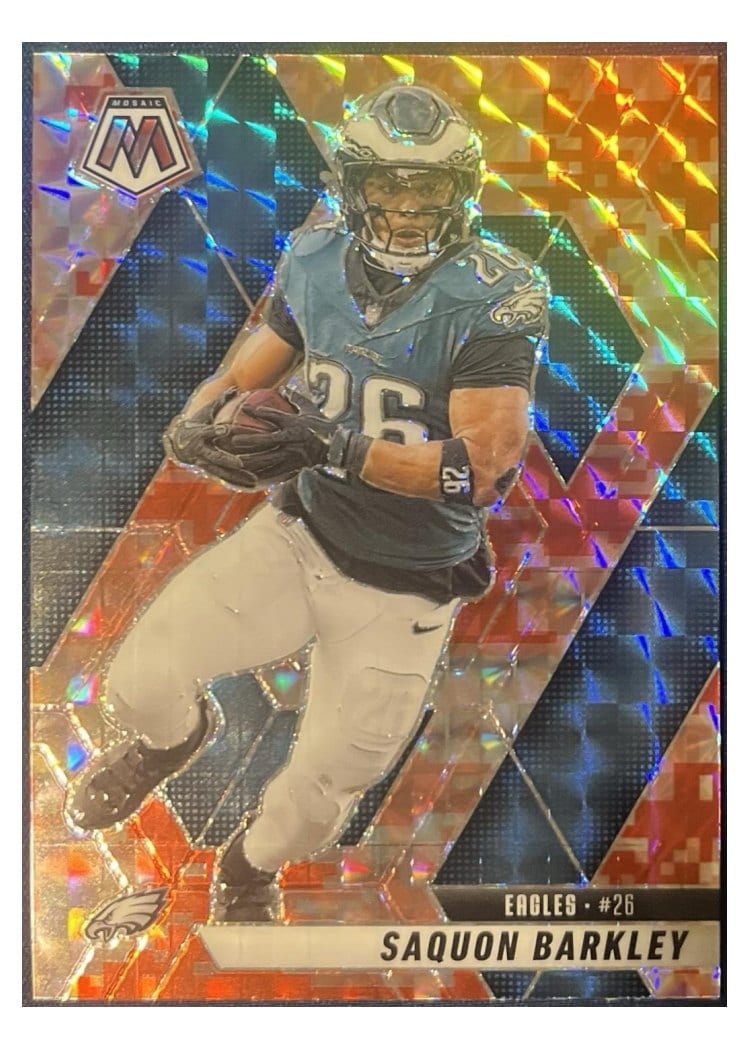 2025 Panini Mosaic Saquon Barkley #212 card