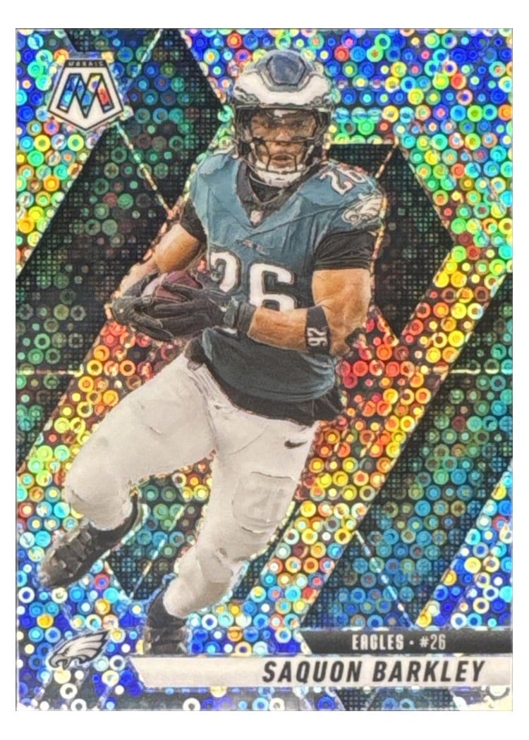 2025 Panini Mosaic Saquon Barkley #212 card