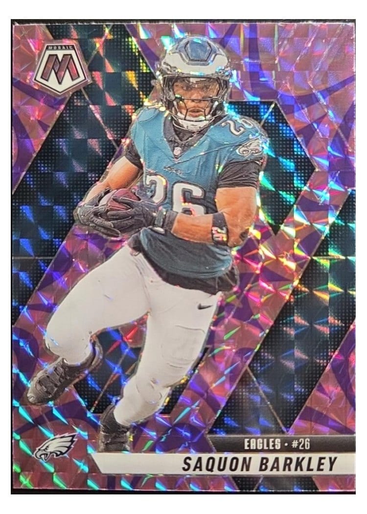 2025 Panini Mosaic Saquon Barkley #212 card