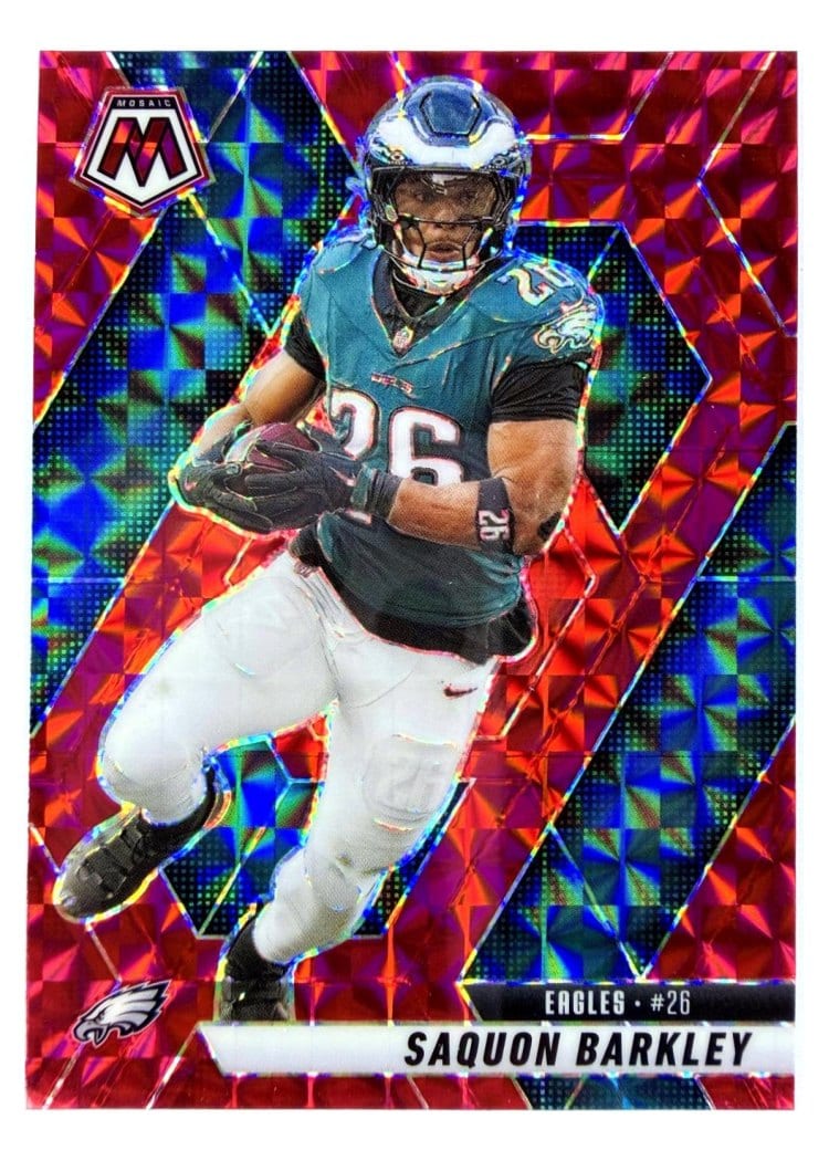 2025 Panini Mosaic Saquon Barkley #212 card