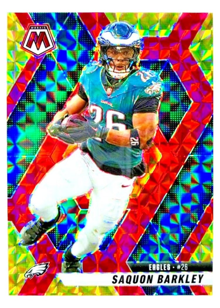 2025 Panini Mosaic Saquon Barkley #212 card