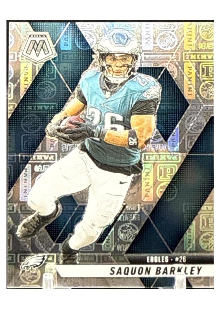 2025 Panini Mosaic Saquon Barkley #212 card