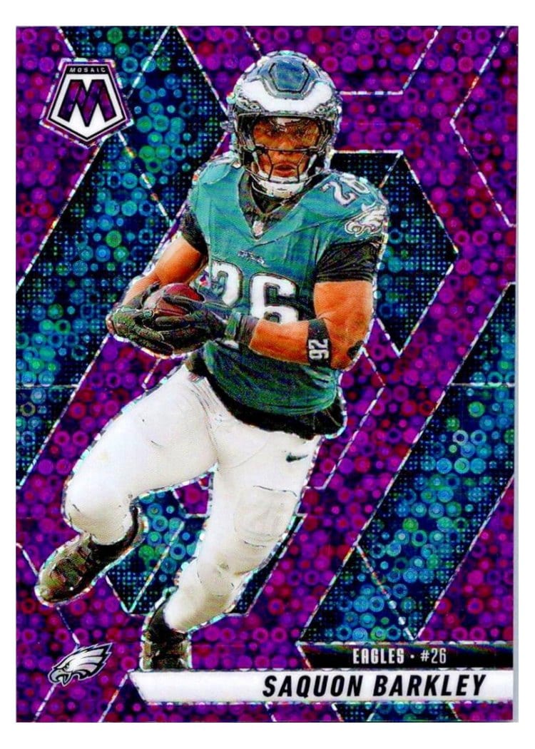 2025 Panini Mosaic Saquon Barkley #212 card