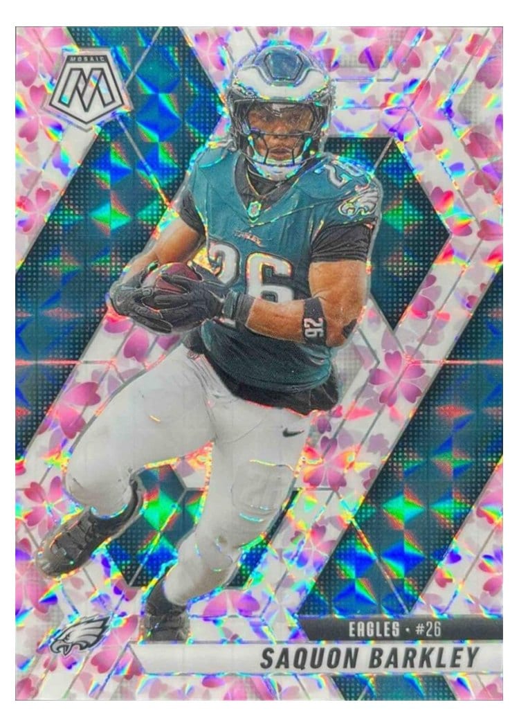 2025 Panini Mosaic Saquon Barkley #212 card