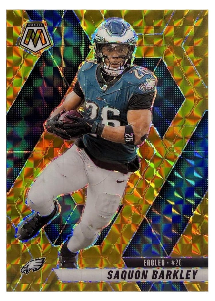 2025 Panini Mosaic Saquon Barkley #212 card