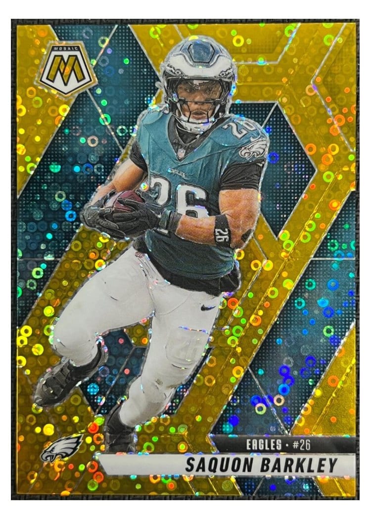 2025 Panini Mosaic Saquon Barkley #212 card