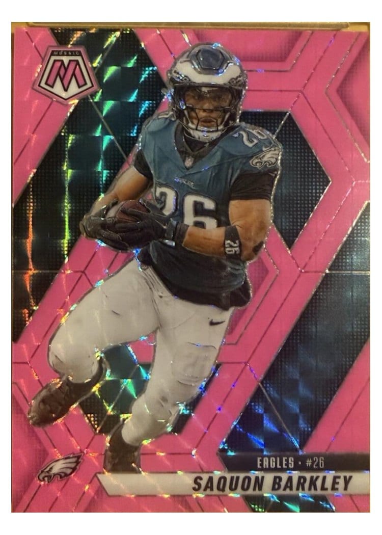 2025 Panini Mosaic Saquon Barkley #212 card