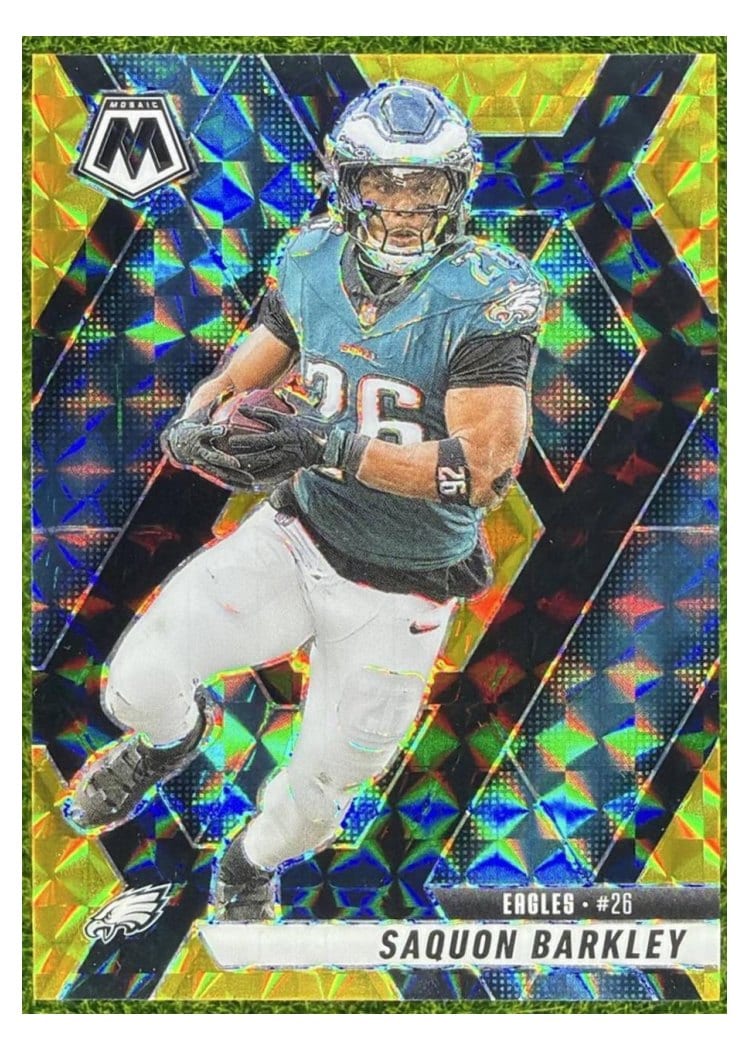 2025 Panini Mosaic Saquon Barkley #212 card