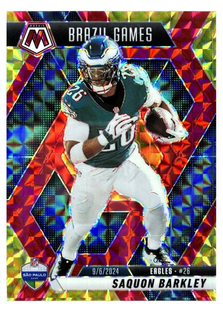 2025 Panini Mosaic Saquon Barkley #263 card