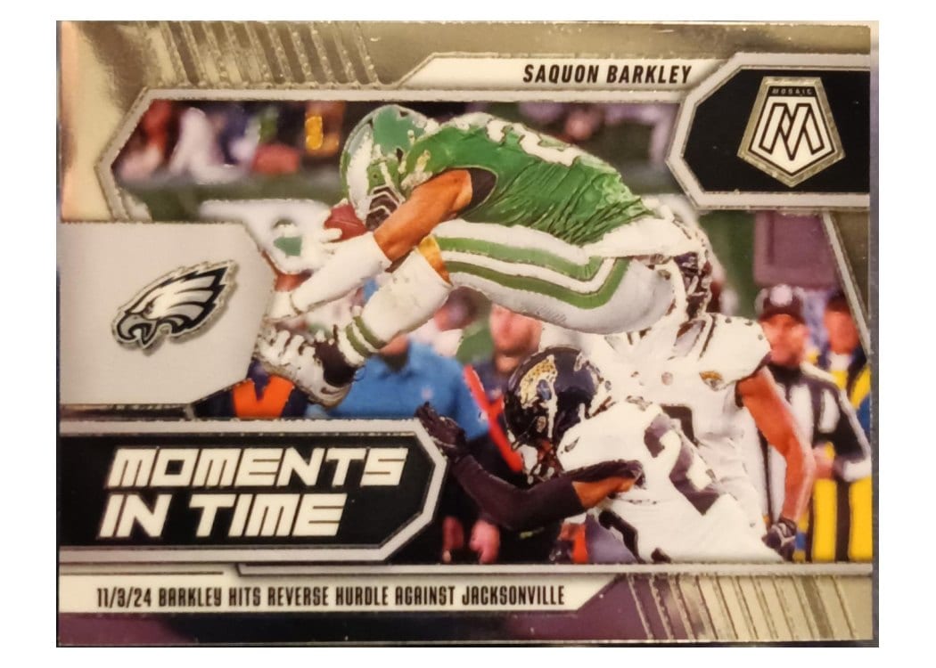 2025 Panini Mosaic Moments in Time Saquon Barkley #5