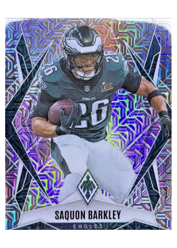 2025 Panini Phoenix Saquon Barkley Silver Mojo #77 card