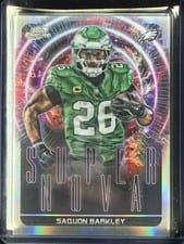 2025 Topps Cosmic Chrome Supernova Saquon Barkley #SPN-17 card