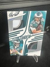 2025 Panini Absolute Team Tandem Materials Saquon Barkley / Jalen Hurts #TTM-PHI card