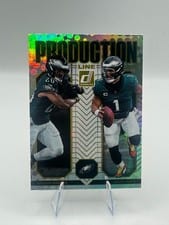 2025 Panini Donruss Production Line Saquon Barkley / Jalen Hurts #16 card
