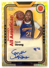 2024 Topps Chrome McDonald's All-American All-American Autographs Refractor Sarah Strong #SMS-SAR card