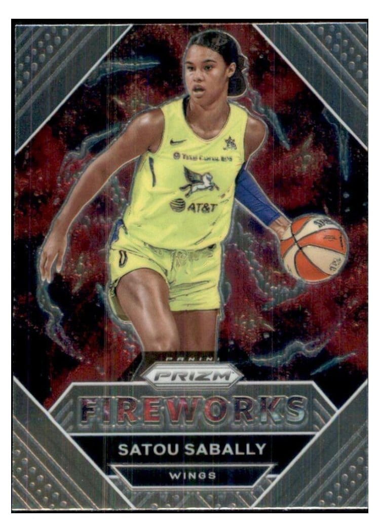 2021 Panini Prizm WNBA Fireworks Satou Sabally #7 card