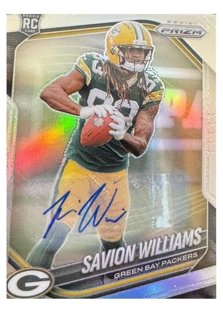 2025 Panini Prizm Base Set Savion Williams Autograph Silver #306 card