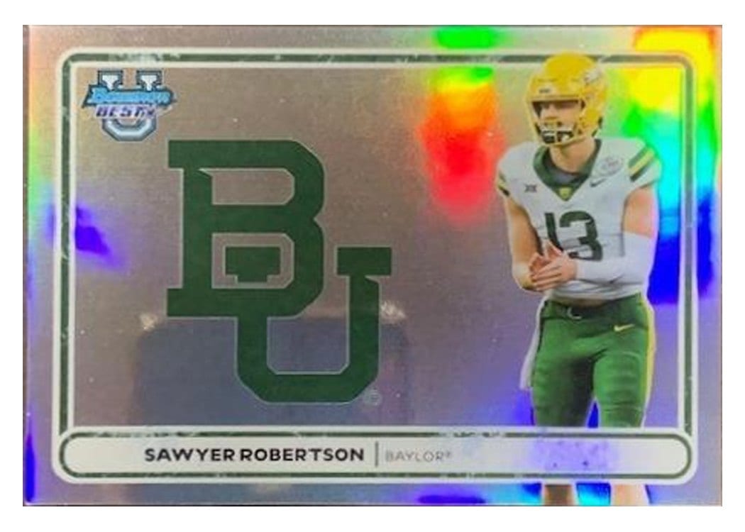 2025 Bowman University Best Campus Crests Refractor Sawyer Robertson #CC-13 card