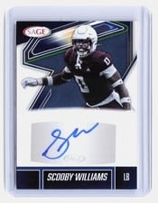 2026 SAGE Football Autographs Scooby Williams #A-SW