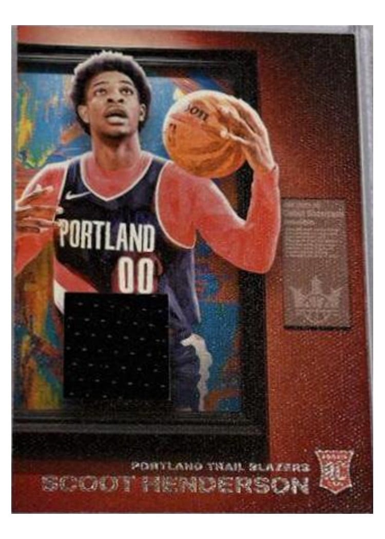2023-24 Panini Court Kings Debut Showcase Memorabilia Scoot Henderson #DSM-SCO card