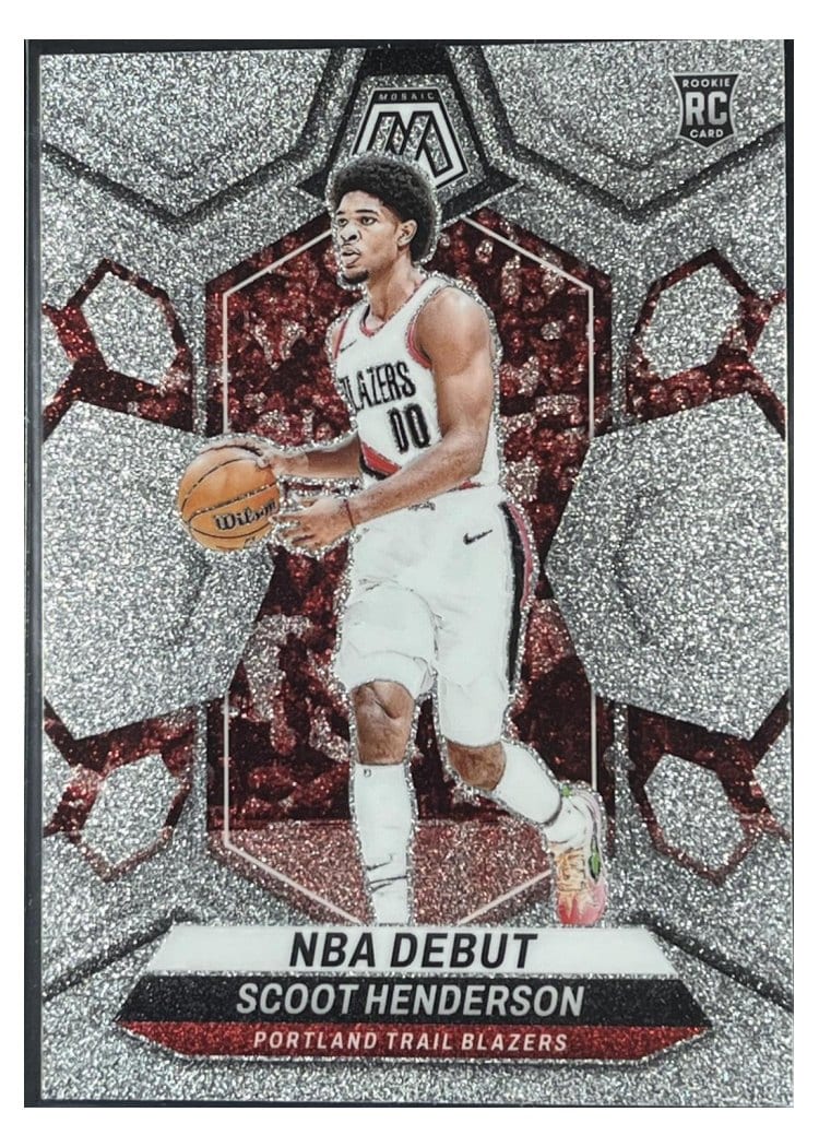2023-24 Panini Mosaic Base Set Scoot Henderson Glitter #255 card