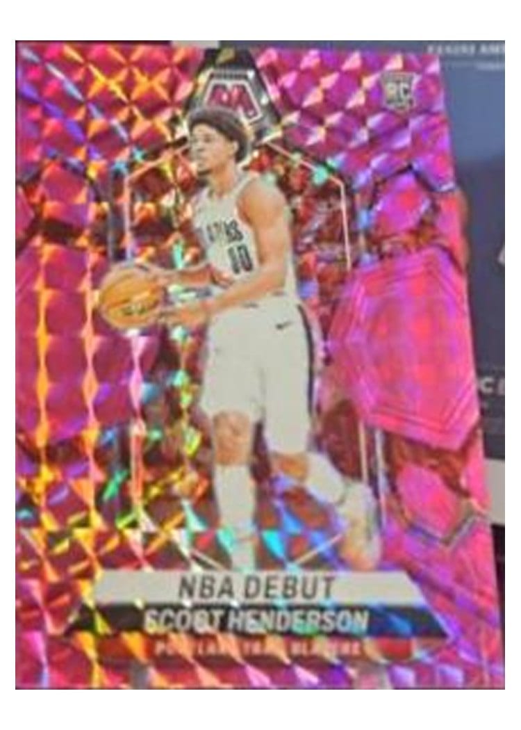 2023-24 Panini Mosaic Base Set Scoot Henderson #255 card