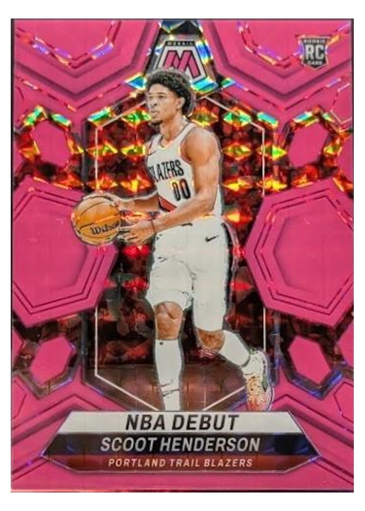 2023-24 Panini Mosaic Base Set Scoot Henderson #255 card