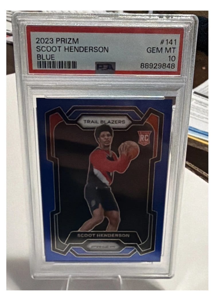 2023-24 Panini Prizm Base Set Scoot Henderson #141 card